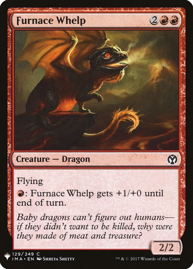2020 The List Furnace Whelp #IMA-129 common card image
