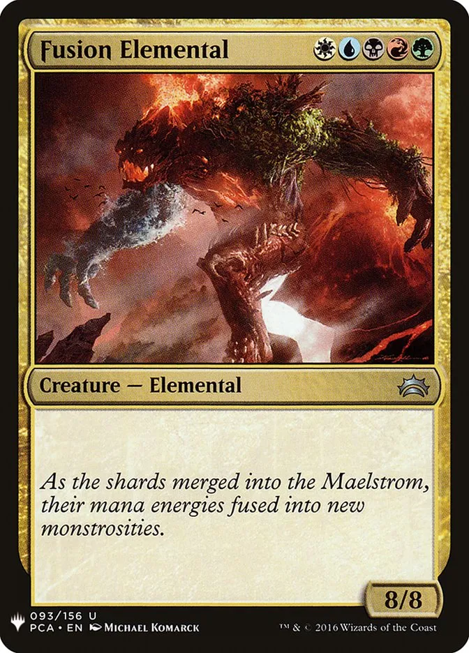2020 The List Fusion Elemental #PCA-93 uncommon card image