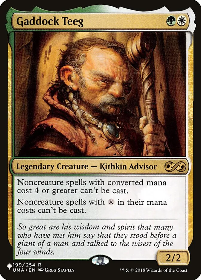 2020 The List Gaddock Teeg #UMA-199 rare card image