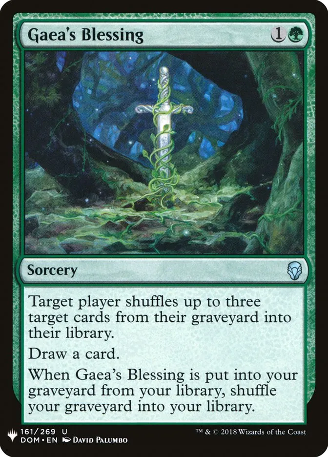 2020 The List Gaea's Blessing #DOM-161 uncommon card image