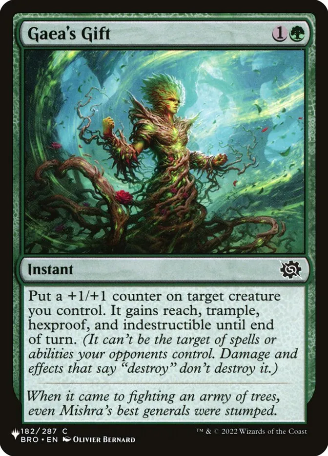 2020 The List Gaea's Gift #BRO-182 common card image