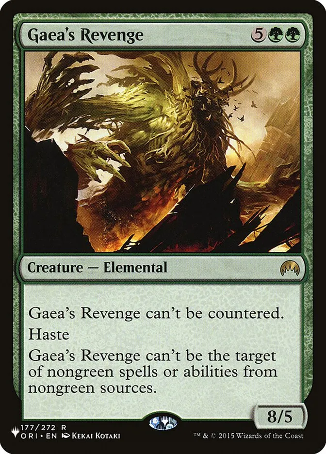 2020 The List Gaea's Revenge #ORI-177 rare card image