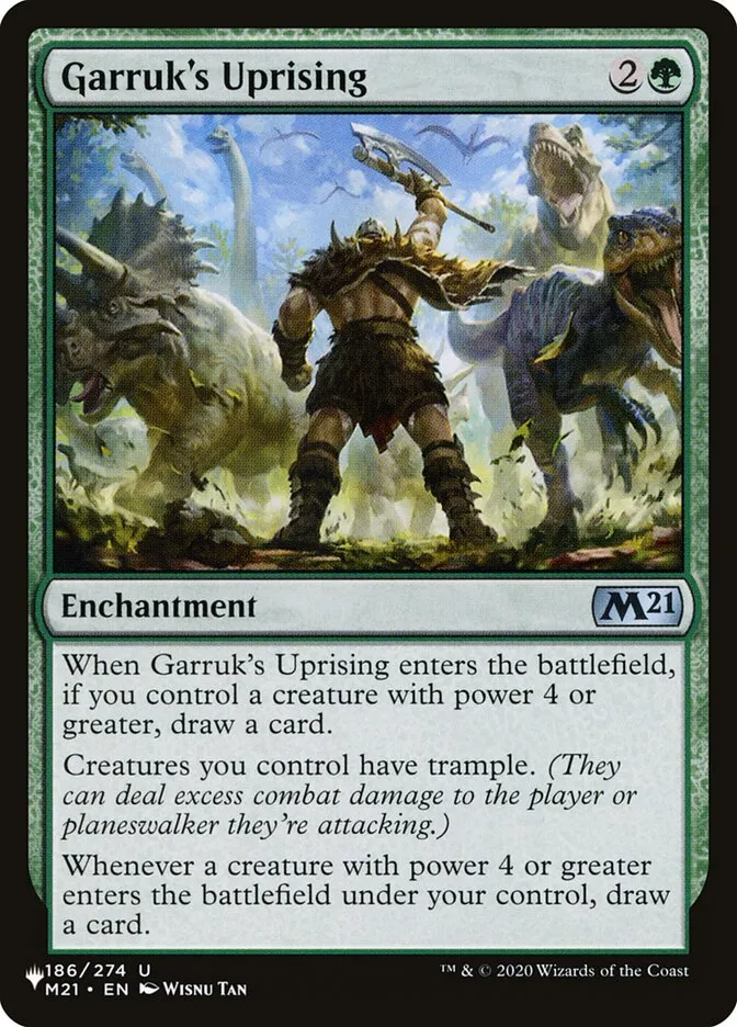 2020 The List Garruk's Uprising #M21-186 uncommon card image