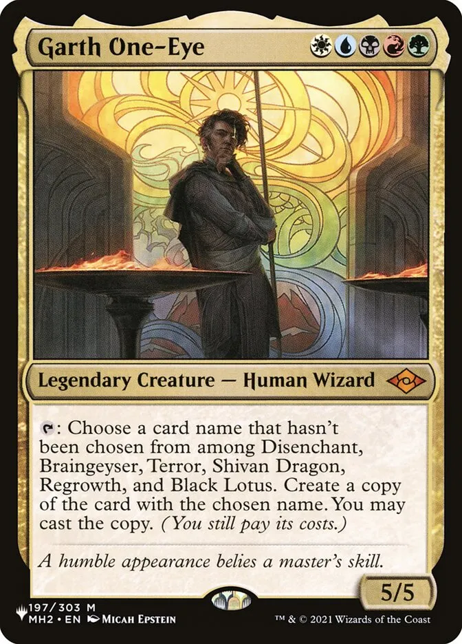 2020 The List Garth One-Eye #MH2-197 mythic card image
