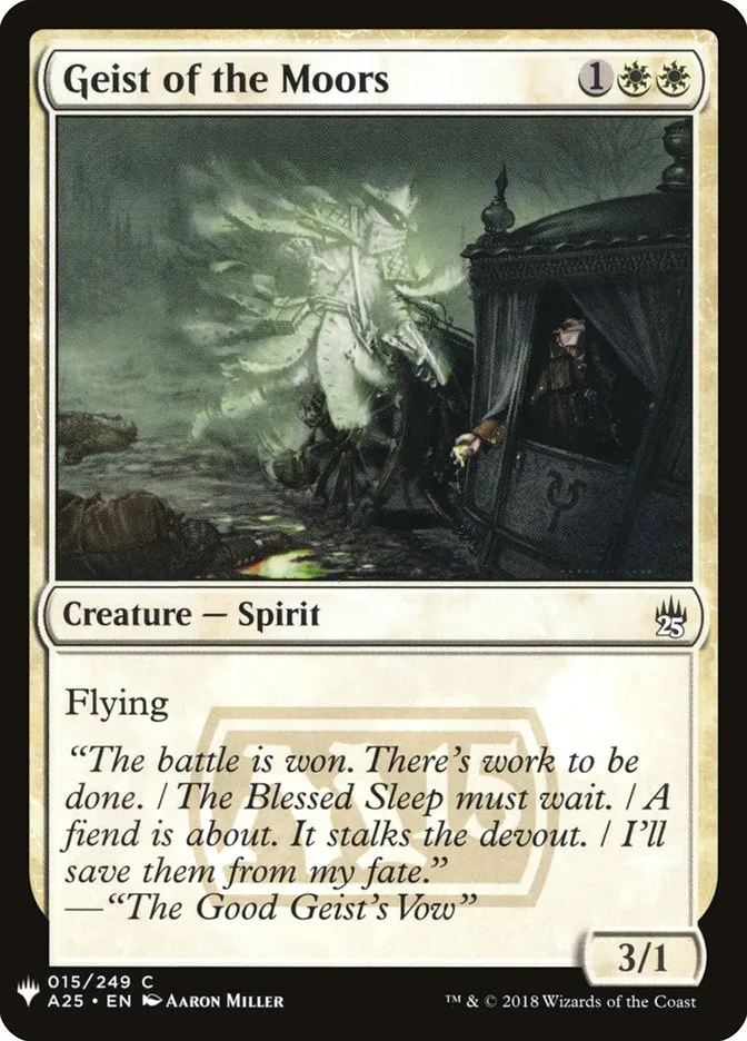 2020 The List Geist of the Moors #A25-15 common card image