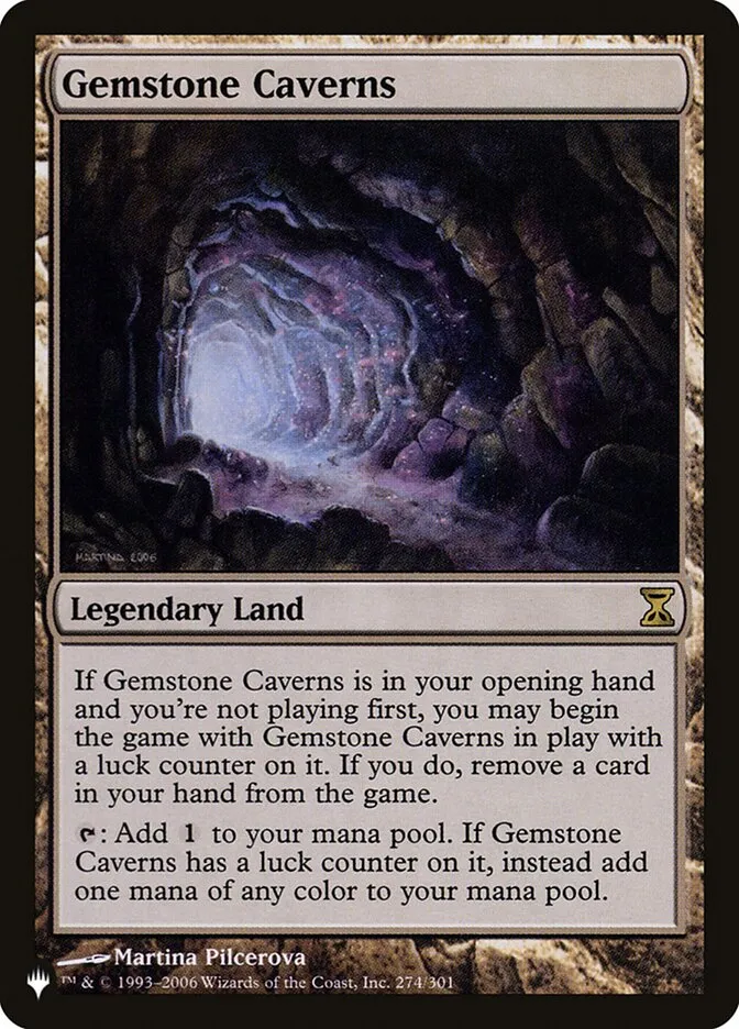 2020 The List Gemstone Caverns #TSP-274 rare card image