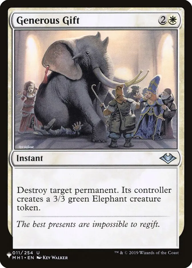 2020 The List Generous Gift #MH1-11 uncommon card image