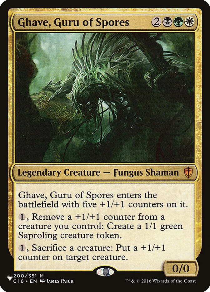 2020 The List Ghave, Guru of Spores #C16-200 mythic card image