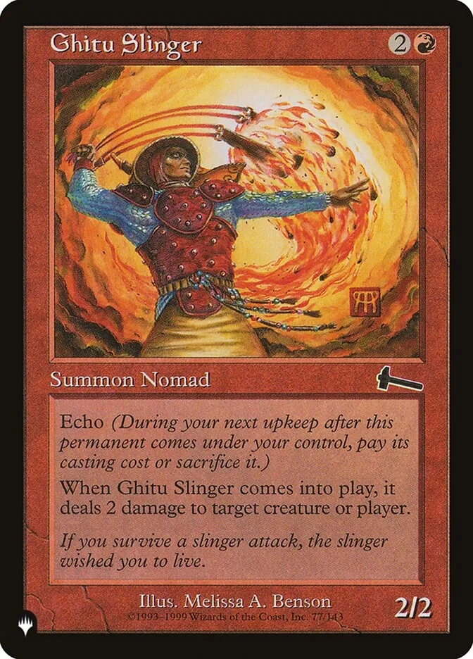 2020 The List Ghitu Slinger #ULG-77 common card image