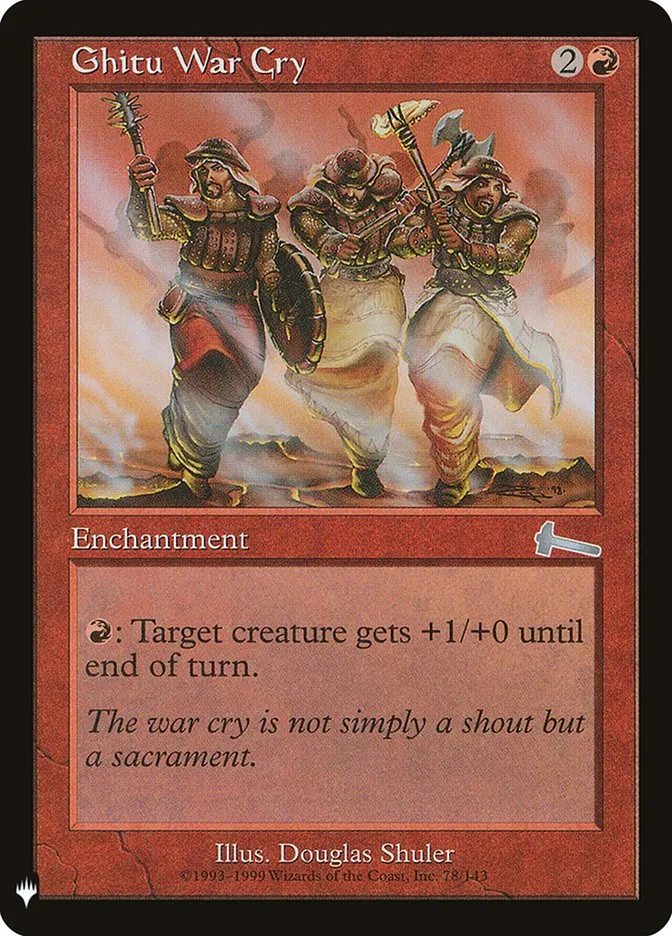 2020 The List Ghitu War Cry #ULG-78 uncommon card image