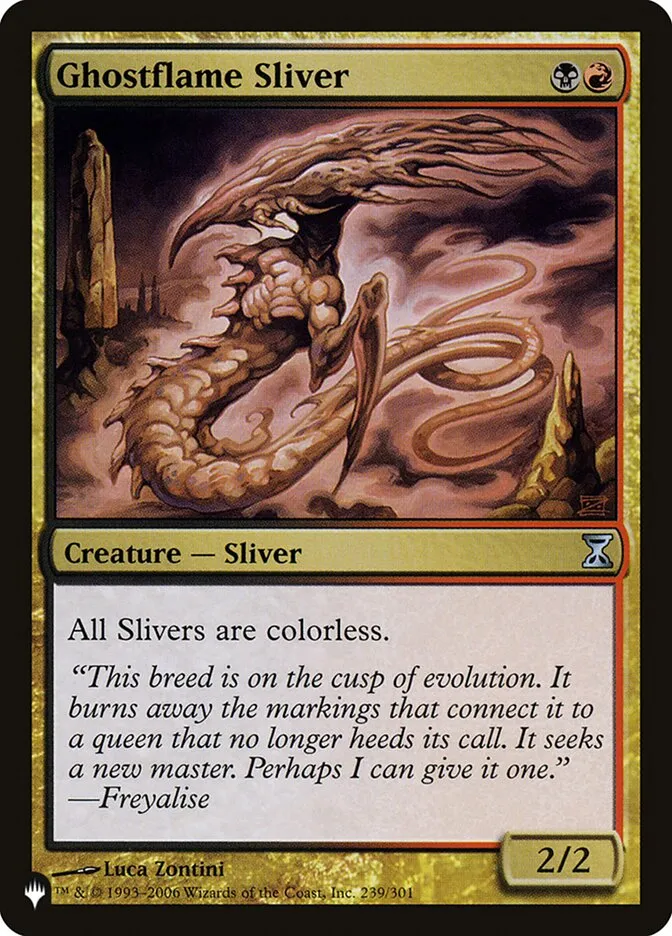 2020 The List Ghostflame Sliver #TSP-239 uncommon card image