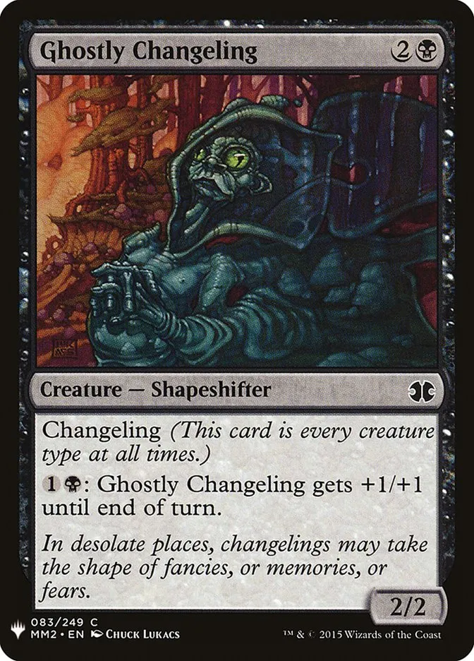 2020 The List Ghostly Changeling #MM2-83 common card image