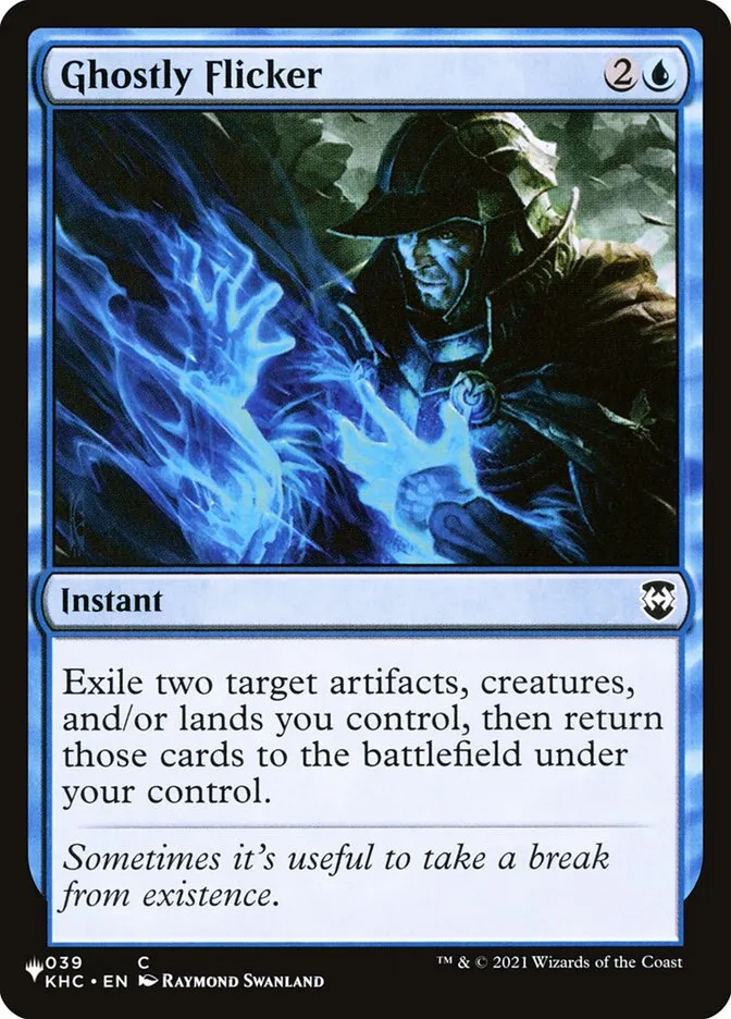 2020 The List Ghostly Flicker common #KHC-39 common card image
