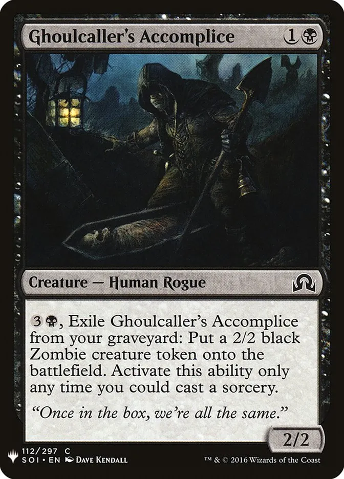 2020 The List Ghoulcaller's Accomplice #SOI-112 common card image