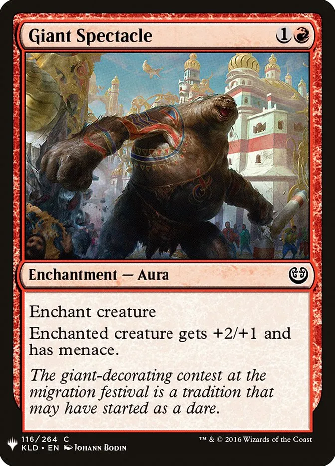 2020 The List Giant Spectacle #KLD-116 common card image