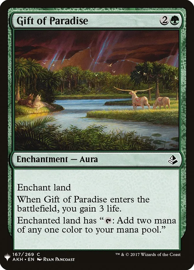 2020 The List Gift of Paradise #AKH-167 common card image