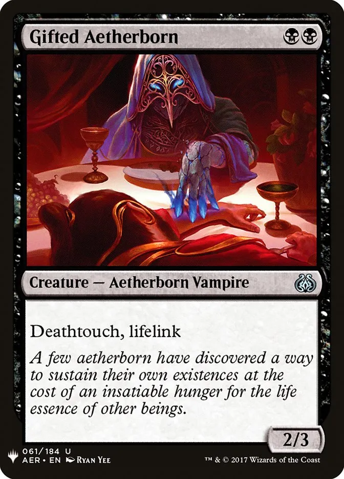 2020 The List Gifted Aetherborn uncommon #AER-61 uncommon card image