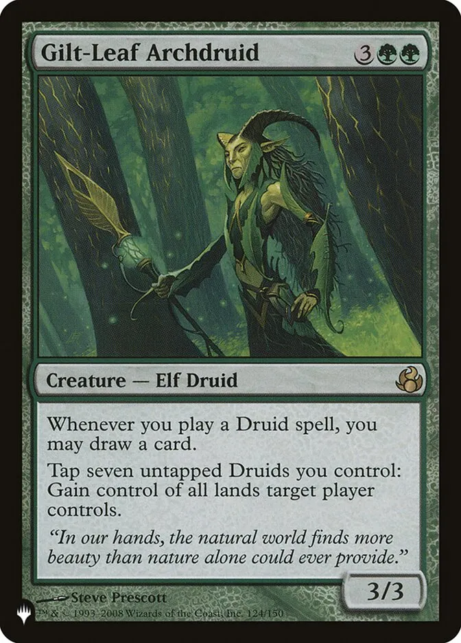 2020 The List Gilt-Leaf Archdruid #MOR-124 rare card image