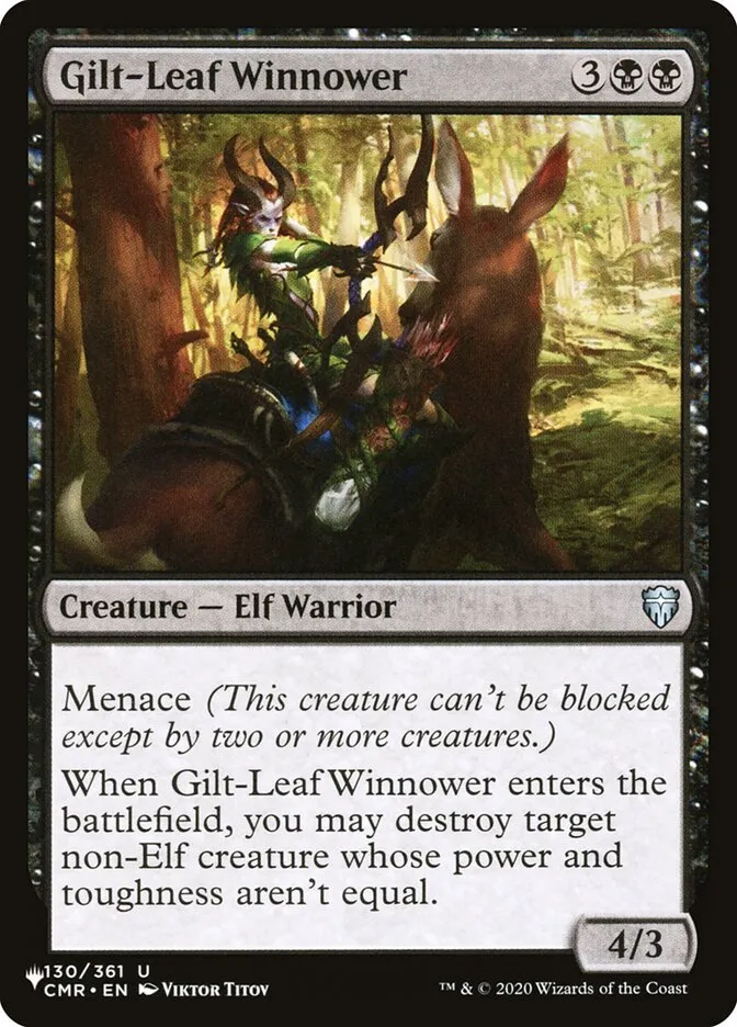 2020 The List Gilt-Leaf Winnower #CMR-130 uncommon card image