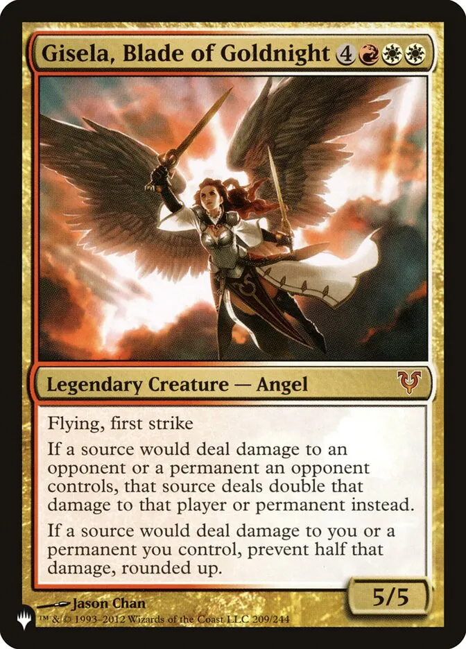 2020 The List Gisela, Blade of Goldnight #AVR-209 mythic card image