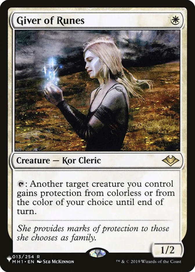 2020 The List Giver of Runes #MH1-13 rare card image