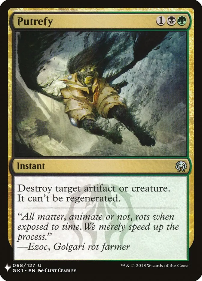2020 The List Putrefy #GK1-68 uncommon card image