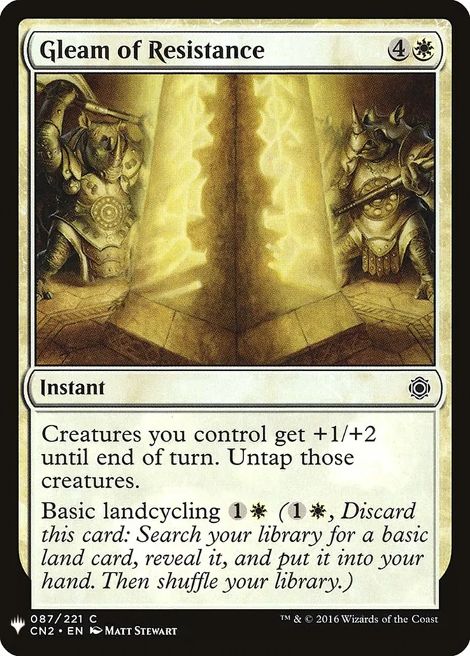 2020 The List Gleam of Resistance #CN2-87 common card image