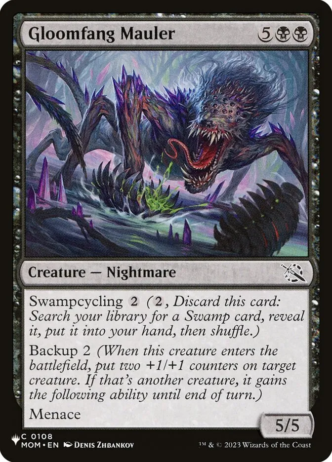 2020 The List Gloomfang Mauler #MOM-108 common card image
