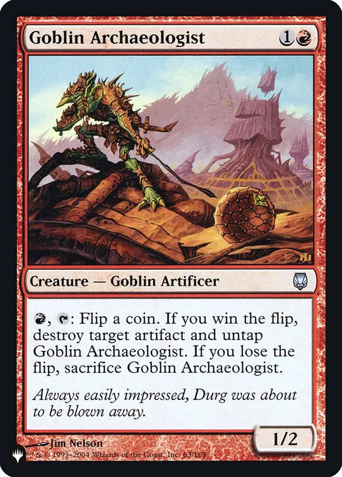 2020 The List Goblin Archaeologist #DST-63 uncommon card image