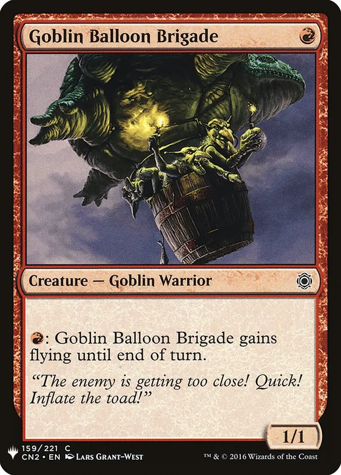 2020 The List Goblin Balloon Brigade #CN2-159 common card image