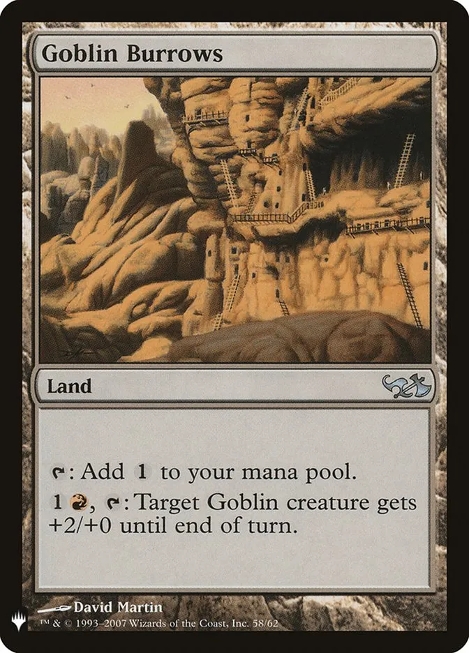 2020 The List Goblin Burrows uncommon #DD1-58 uncommon card image