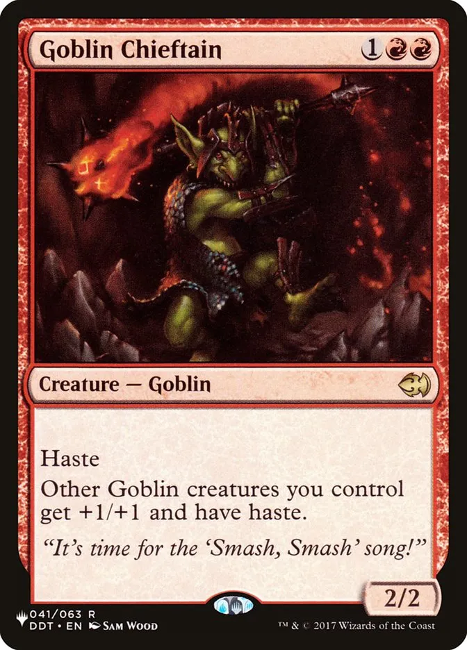 2020 The List Goblin Chieftain #DDT-41 rare card image