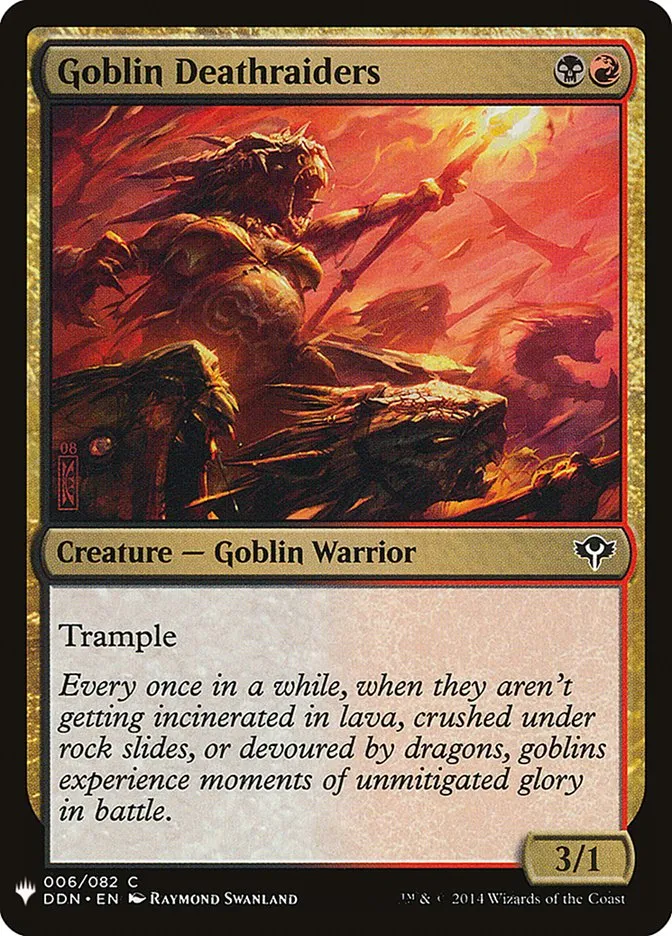 2020 The List Goblin Deathraiders #DDN-6 common card image