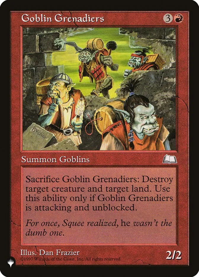 2020 The List Goblin Grenadiers #WTH-104 uncommon card image
