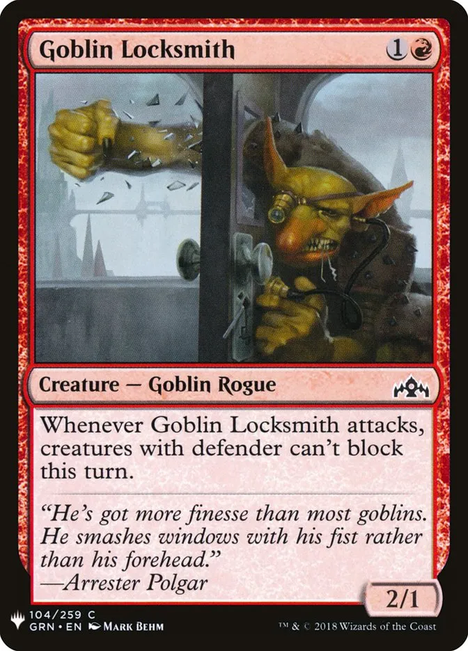 2020 The List Goblin Locksmith common #GRN-104 common card image