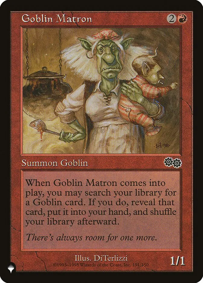 2020 The List Goblin Matron common #USG-191 common card image