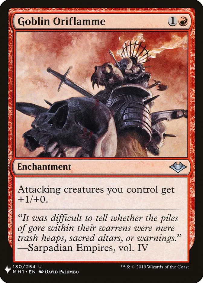 2020 The List Goblin Oriflamme #MH1-130 uncommon card image
