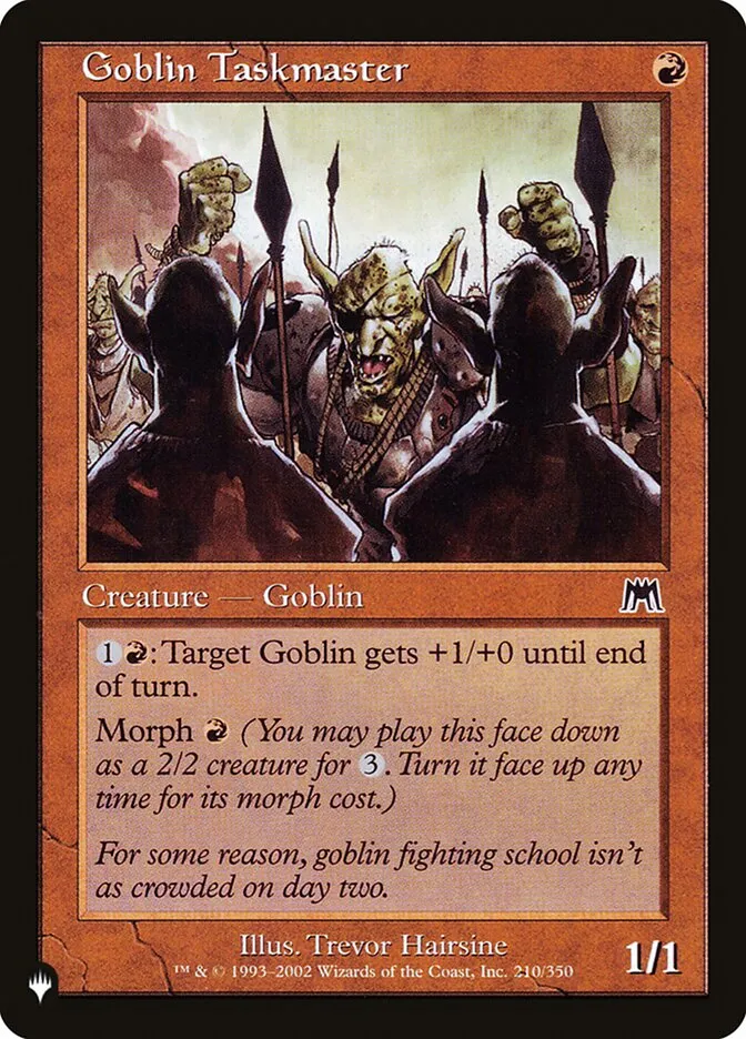 2020 The List Goblin Taskmaster common #ONS-210 common card image