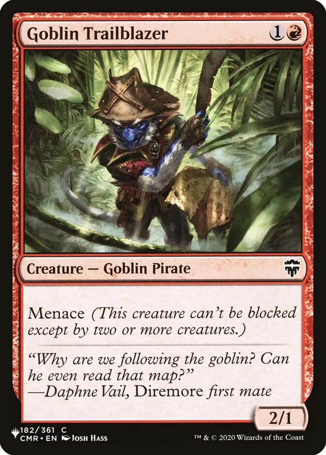 2020 The List Goblin Trailblazer #CMR-182 common card image