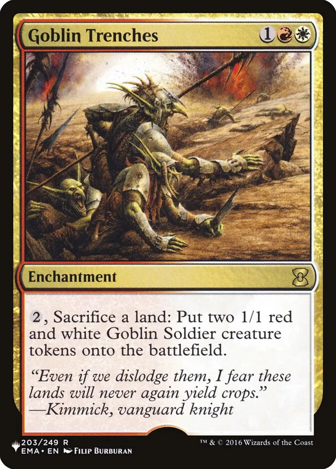 2020 The List Goblin Trenches #EMA-203 rare card image