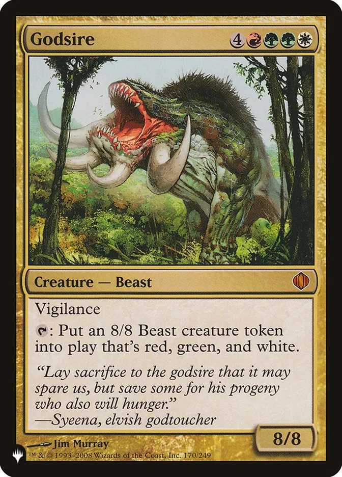 2020 The List Godsire #ALA-170 mythic card image