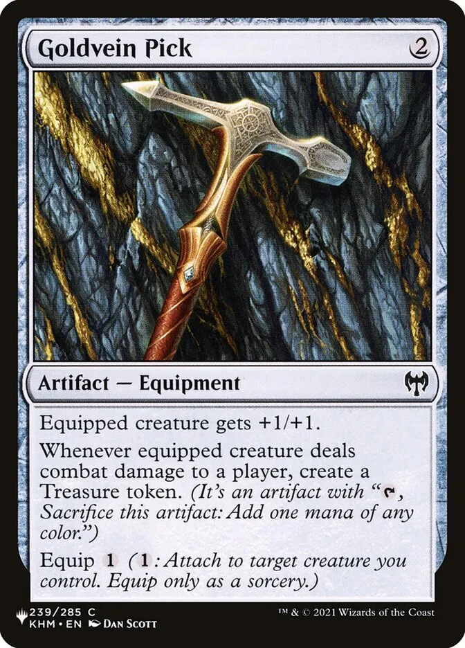 2020 The List Goldvein Pick #KHM-239 common card image