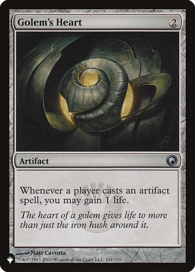 2020 The List Golem's Heart #SOM-161 uncommon card image