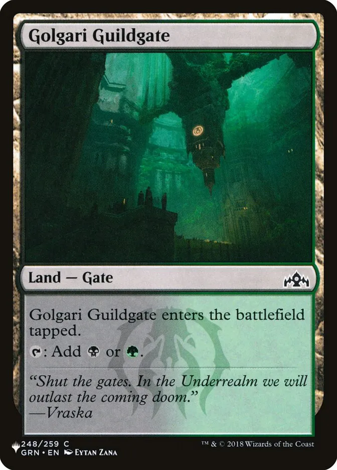 2020 The List Golgari Guildgate common #GRN-248 common card image