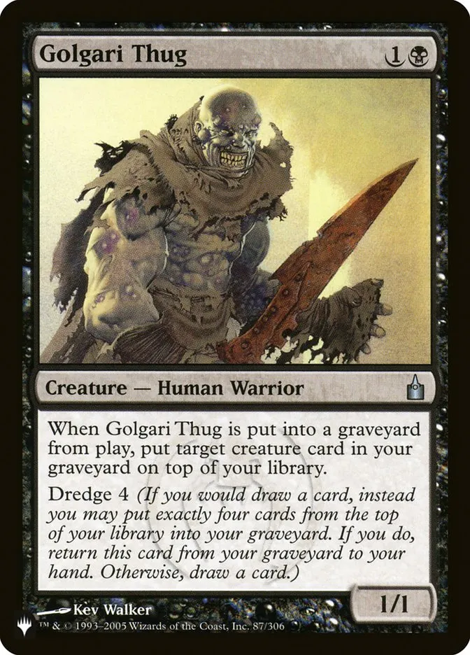 2020 The List Golgari Thug #RAV-87 uncommon card image