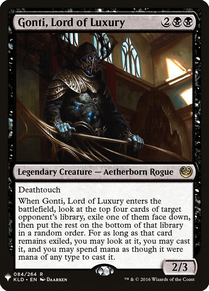 2020 The List Gonti, Lord of Luxury #KLD-84 rare card image