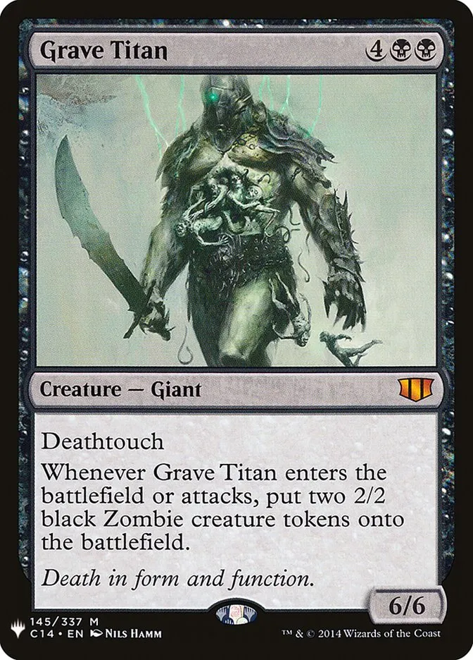 2020 The List Grave Titan #C14-145 mythic card image