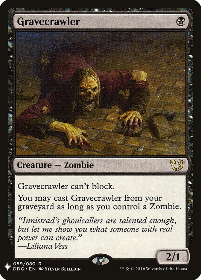 2020 The List Gravecrawler #DDQ-59 rare card image