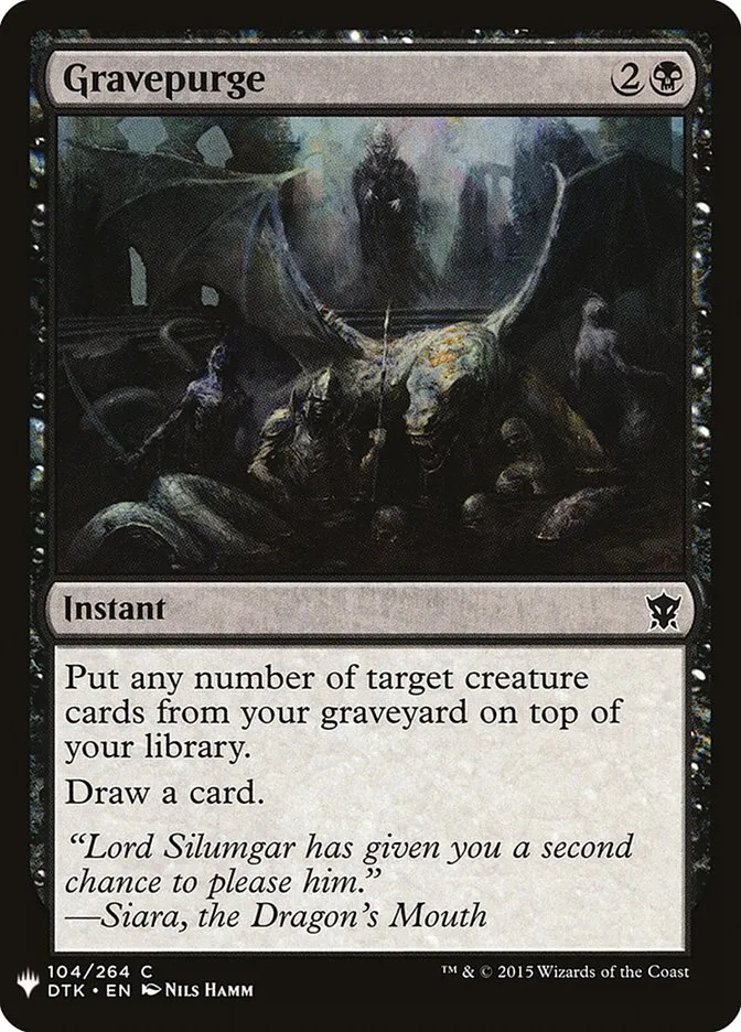 2020 The List Gravepurge #DTK-104 common card image
