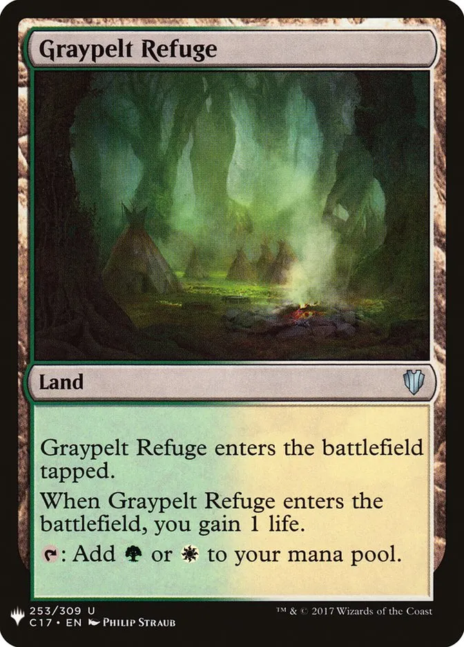 2020 The List Graypelt Refuge #C17-253 uncommon card image